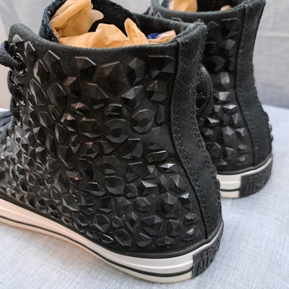 Converse Chuck Taylor All Star Black Rhinestone 540230C Womens 9 - Picture 7 of 11